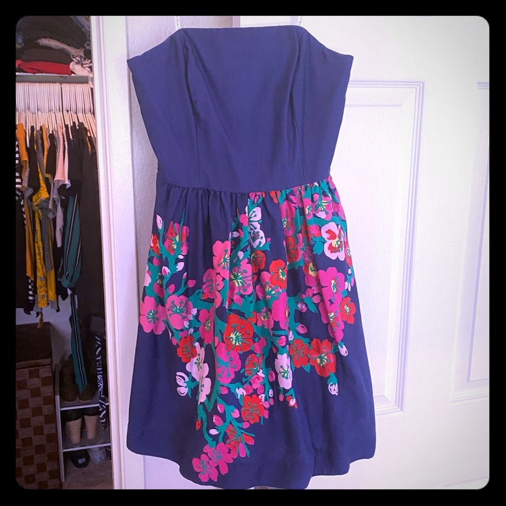 Navy Lilly Pulitzer Flower dress